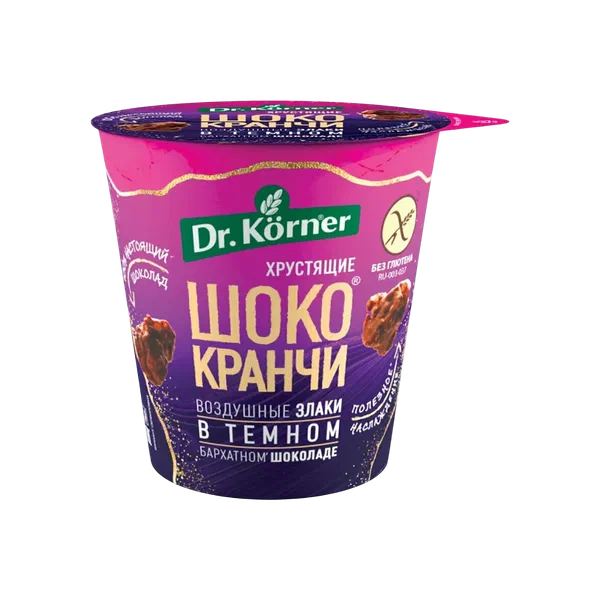 Хлебцы Dr.Korner Шококранчи гречневые в темн. шок. 40г
