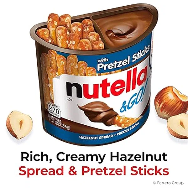 NUTELLA & GO HAZELNUT SPREAD AND BREADSTICKS WITH PRETZELS