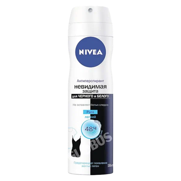Nivea Pure кара жана ак үчүн спрей аялдардын дезодоранты 150мл
