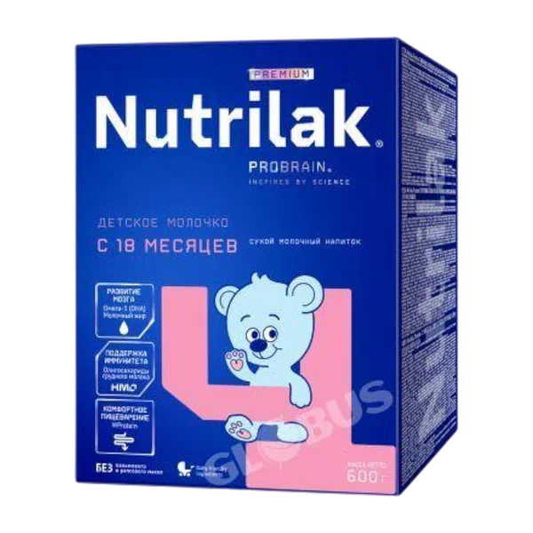 Смесь дет. Nutrilak Premium №4 мол. с пребиот. с 18 мес. 600г