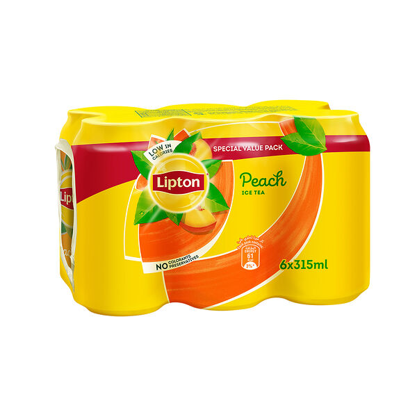 Lipton Ice Tea Peach Can 315Ml X6