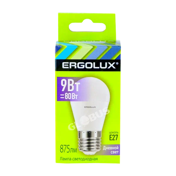 Лампочка св/диод Ergolux 9Вт E27 6500K 13178 ЭСТ РФ