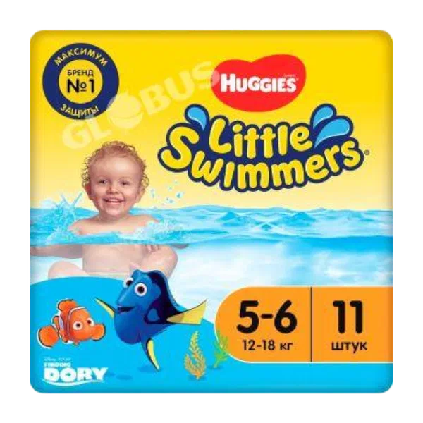 Трусики-подгузники детск Huggies д/плав 5-6 11шт