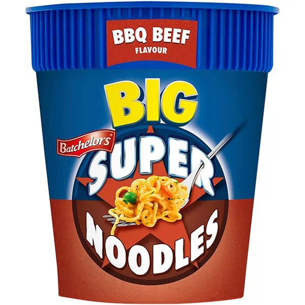 BATCHELORS BIG BBQ BEEF FLAVORED INSTANT NOODLE CUP 100G