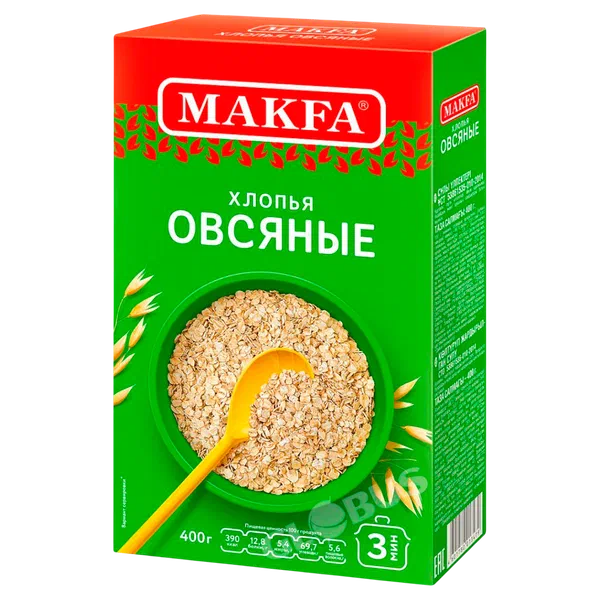 Хлопья Макфа овсяные 400г кор