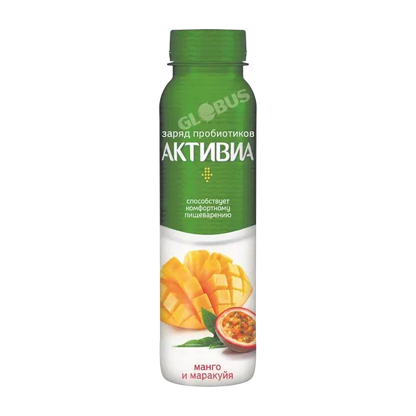 Йогурт питьевой Danone Активиа манго/маракуйя 2,1% 260г п/б