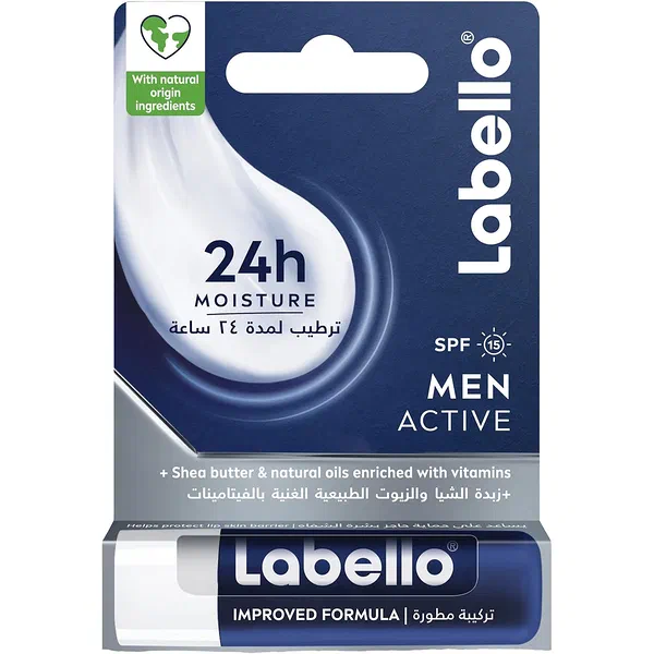 LABELLO MEN ACTIVE CARE FRAGRANCE-FREE LIP BALM 4.8G