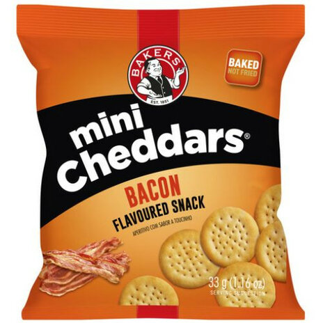 Mini Cheddars Bacon 33g