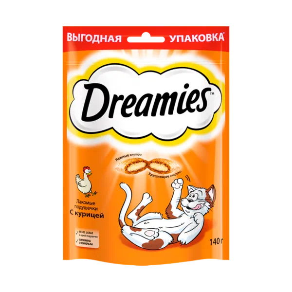 Лакомство д/кошек Dreamies с курицей 140г