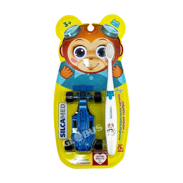 Щетка зубн Silcamed серебро детская 1шт