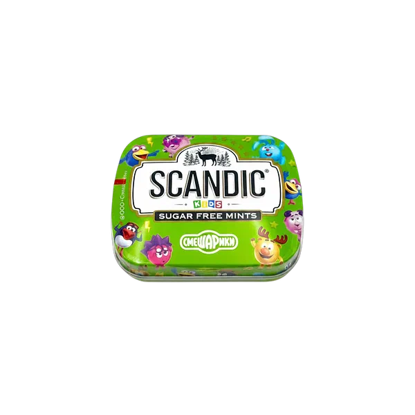 Конфеты SCANDIC б/с Смешарики яблоко 14г