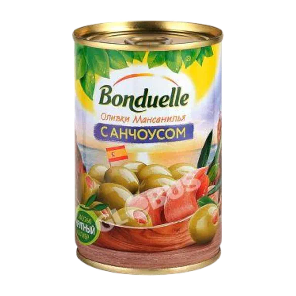 Bonduelle мансанилья анчоус м/н оливки 314г ж/б