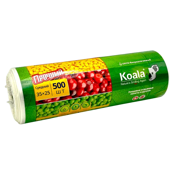 Пакеты б/ручк Koala био рулон 35х25см 500шт