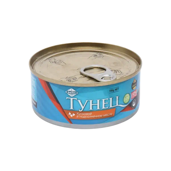 Тунец Balton в масле кусоч 160г ж/б