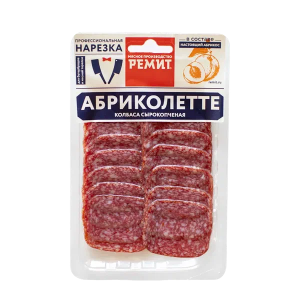 Колбасная нарезка Ремит Абриколетте с/к в/у 70г РЦ
