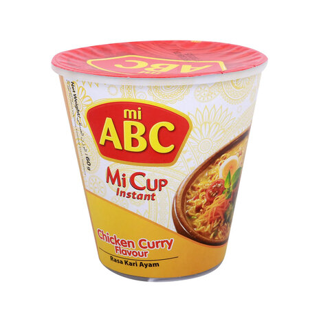 Mi Abc Cup Chicken Curry Flavour 60Gm