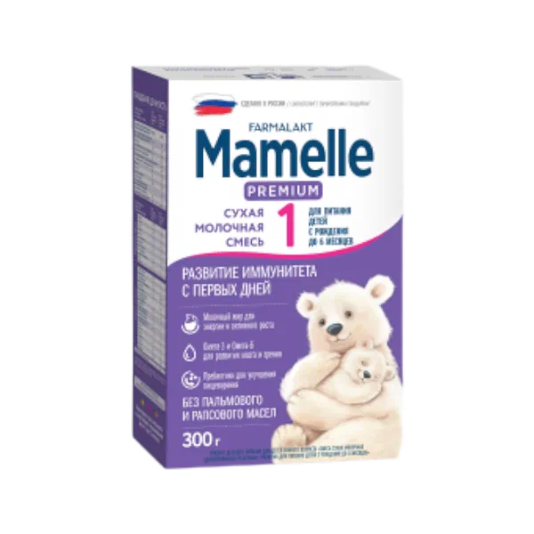 Смесь дет. Mamelle Premium 1 мол.адаптиров.0-6мес 300г