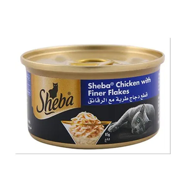 Sheba Chicken Finer Flakes Cat Food 85Gm