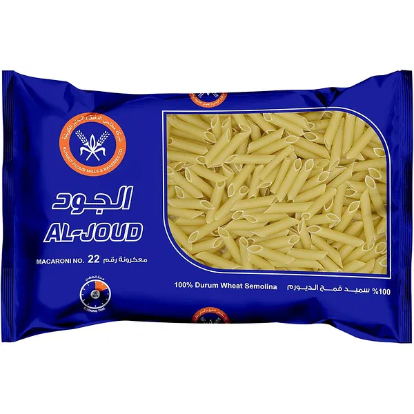 AL JOUD MACARONI #22 TRADITIONAL DURUM WHEAT SHELLS 400G