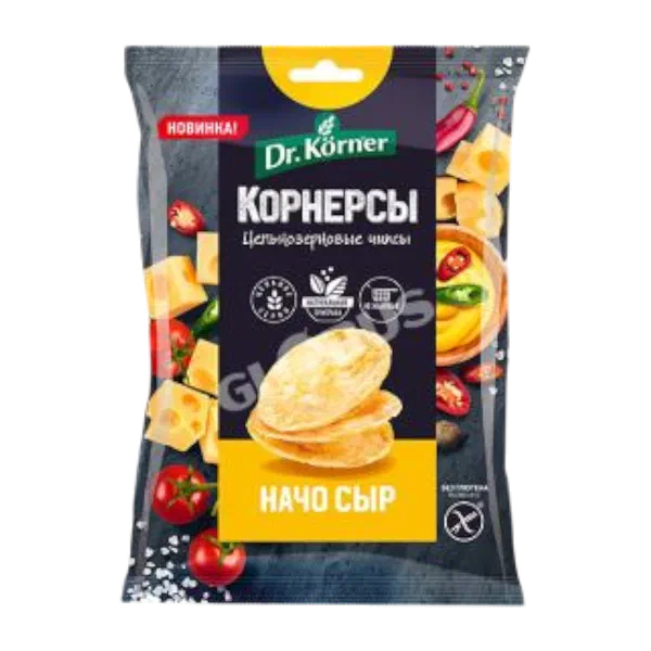 Чипсы Dr.Korner кукурузно-рисовые с сыром начо 50г