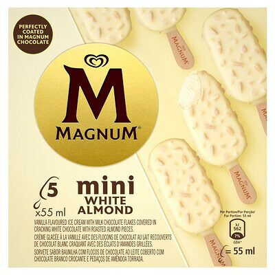 Magnum Minis White Almond 55ml X 5 Multipack