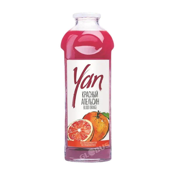 Сок YAN красный апельсин 0,93л ст/б Армения 12