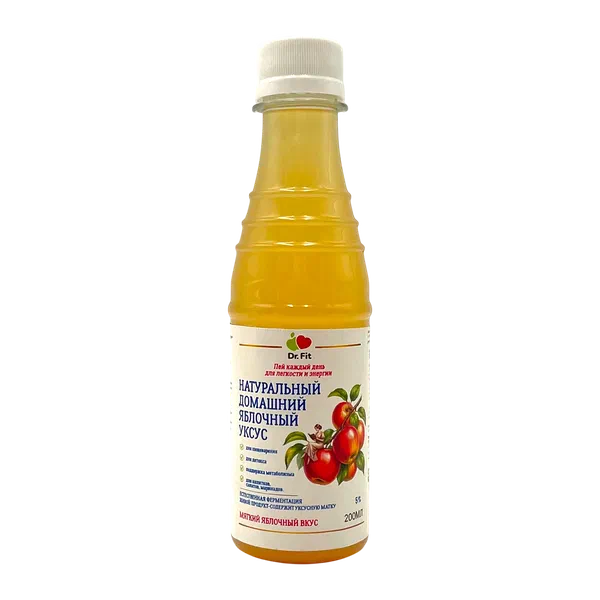 Уксус Dr.Fit 4 % яблочный 200мл п/б