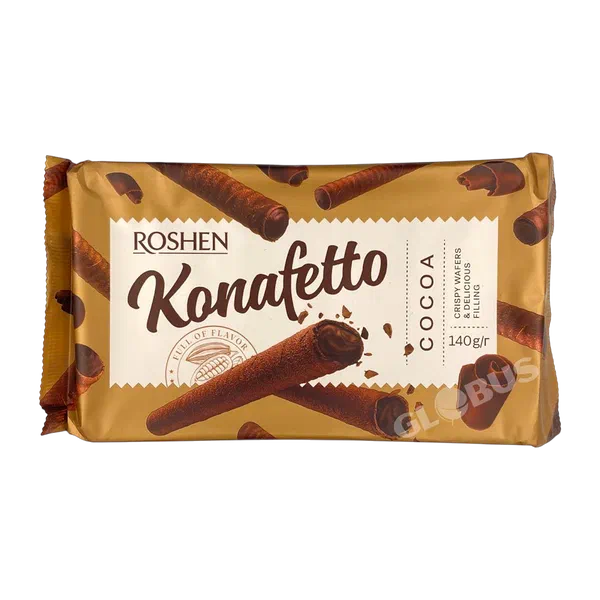 Roshen Konafetto вафли тутукчолору какао 140г