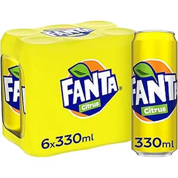 FANTA CITRUS CAN 320ML - FANTA CITRUS CARBONATED DRINK