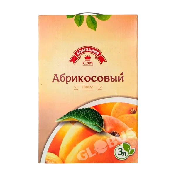 Сок СЭМ абрикос 3л т/п Кыргызстан 3