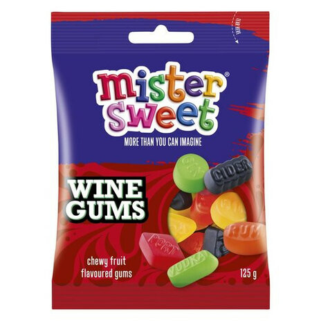 Mister Sweets Wine Gums 125g