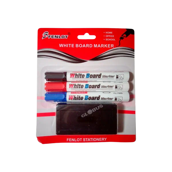 Набор Маркеров д/доски 3шт+губка Дж