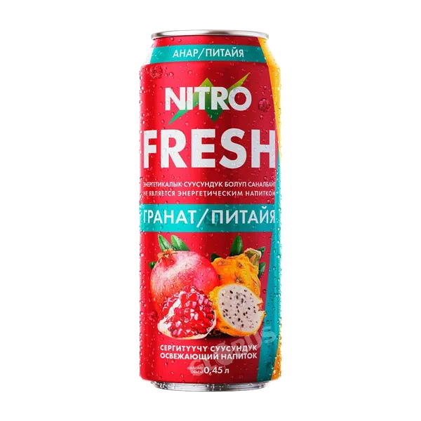 Напиток Nitro FRESH Гранат-питайя безалк. газ. 0,45л ж/б Кыргызстан 8