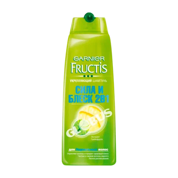 Шампунь Garnier Fructis сила и блеск грейпфрут укреп 2в1 400мл