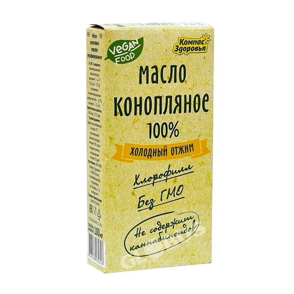 Масло конопляное Компас Здоровья 100мл ст/б