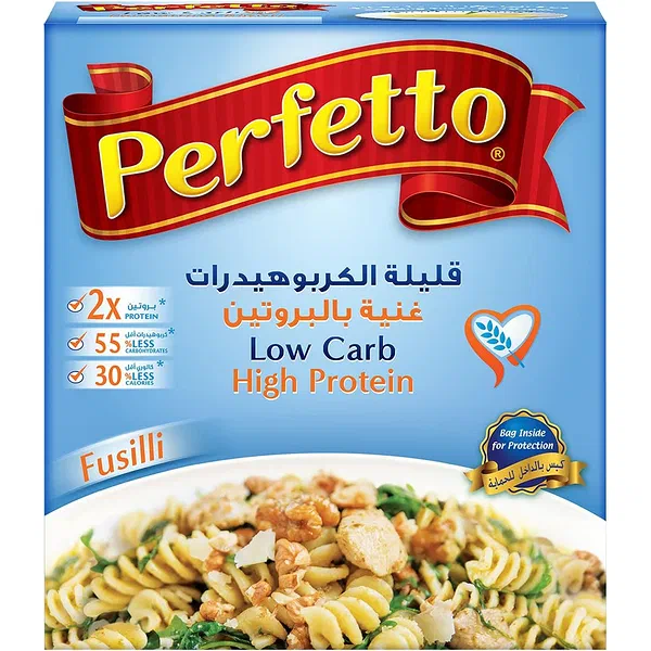 PERFETTO LOW CARB FUSILLI HIGH-FIBER SPECIALIZED PASTA 250G