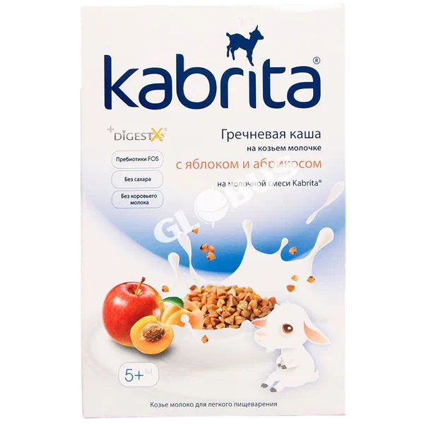 Каша дет. Kabrita гречн/ябл/абрикос с 5 мес 180г