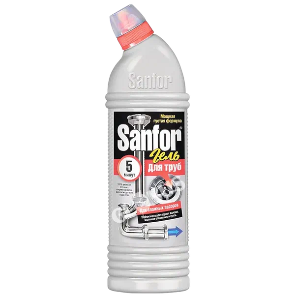 Гель д/чистки труб Sanfor 1л