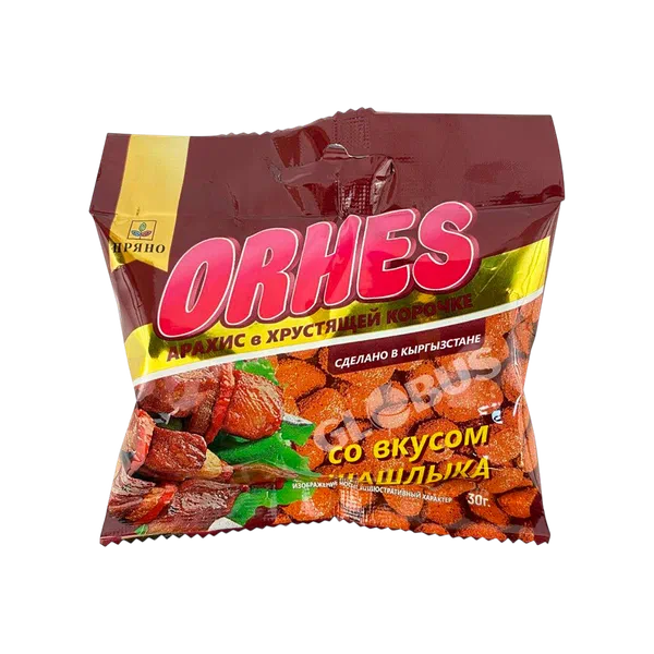 Орехи Orhes арахис в хруст корочке шашлык 30г