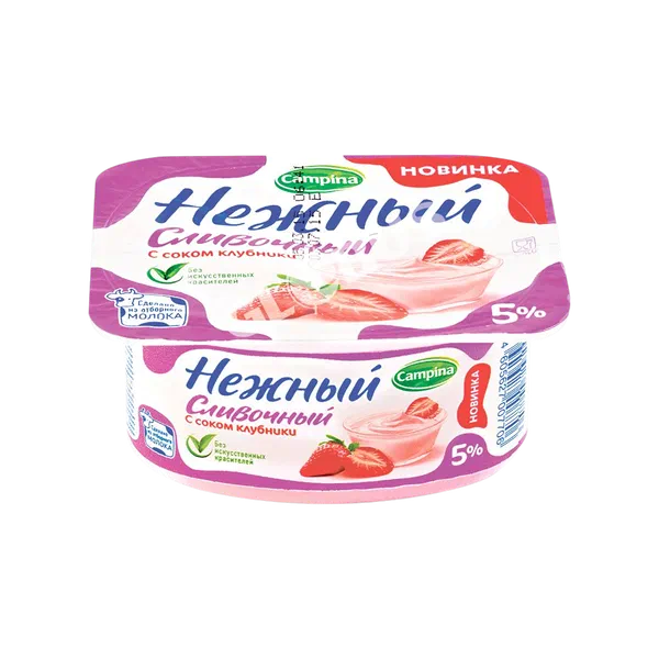 Йогурт Campina Нежный клубника 5% 110г 24