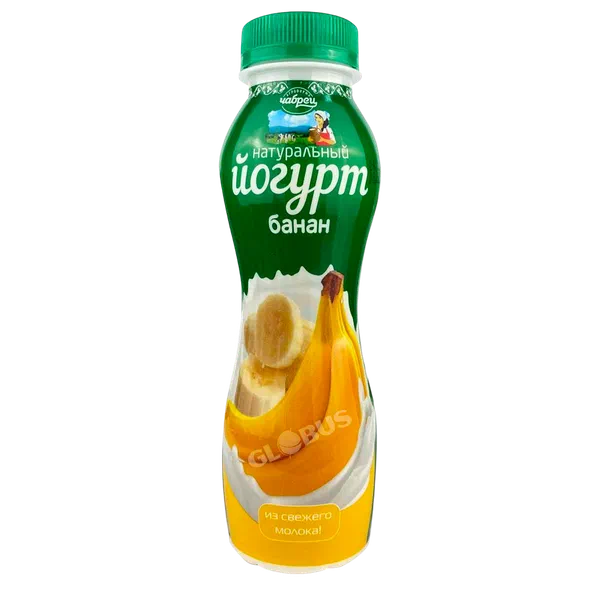 Йогурт питьевой Чабрец банан 2,5% 300г