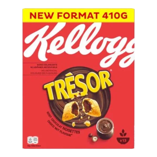 Подушечки Kelloggs Tresor Choco Nut нуга 410г