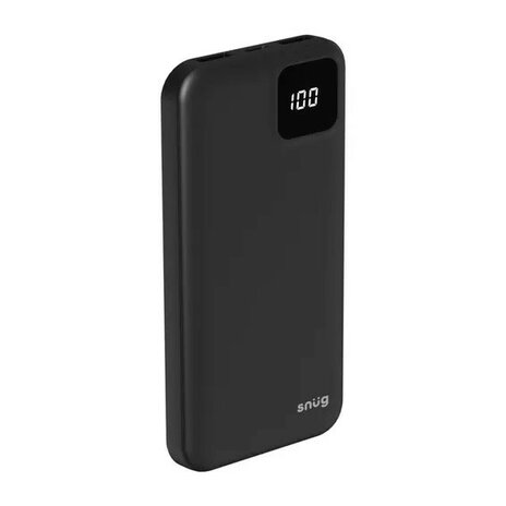 Snug 10000mAh Square Digital Power bank-Black