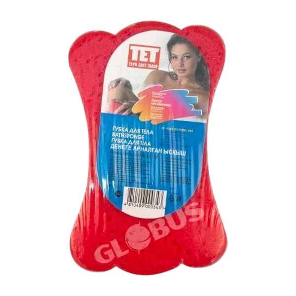 Губка банная Бантик массаж