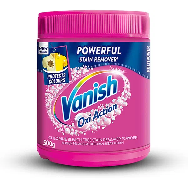 VANISH OXI ACTION MULTI-POWER STAIN REMOVER POWDER 500G