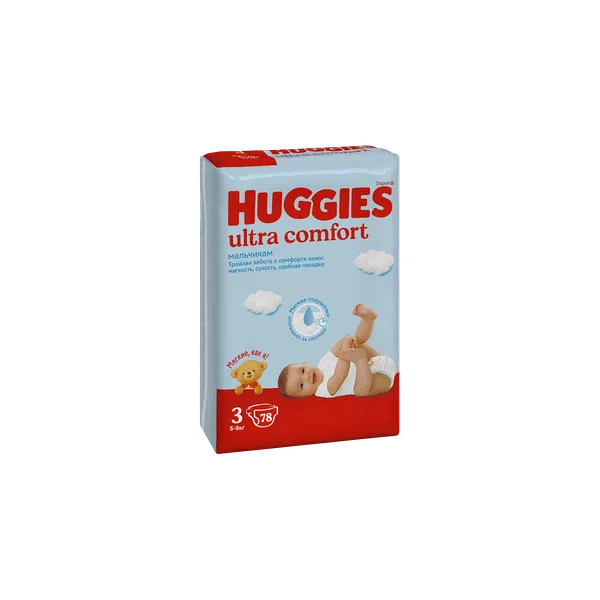 Подгузники детск Huggies UC 3 д/мал 78 шт