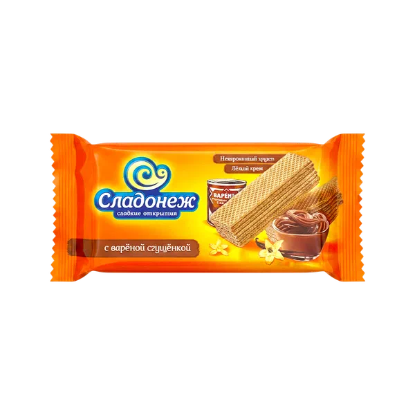 Вафли Сладонеж Тоньше и вкуснее с варь сгущ 170г