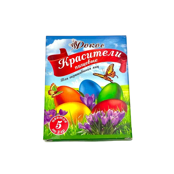 Краситель Рокос д/яиц 5цв син