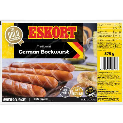 Eskort German Bockwurst 375g