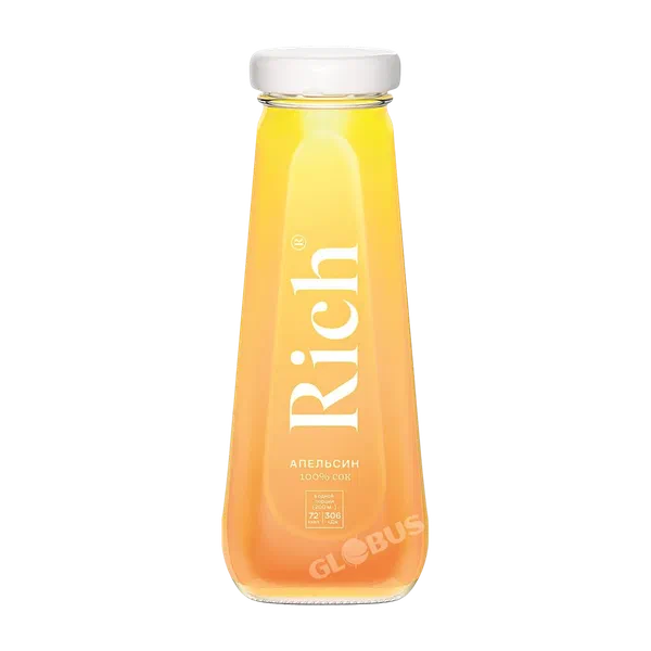 Сок Rich Апельсин 0,2л ст/б Россия 12